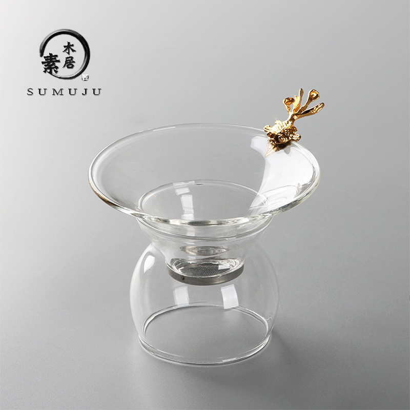 金鱼玻璃创意透明配件茶漏