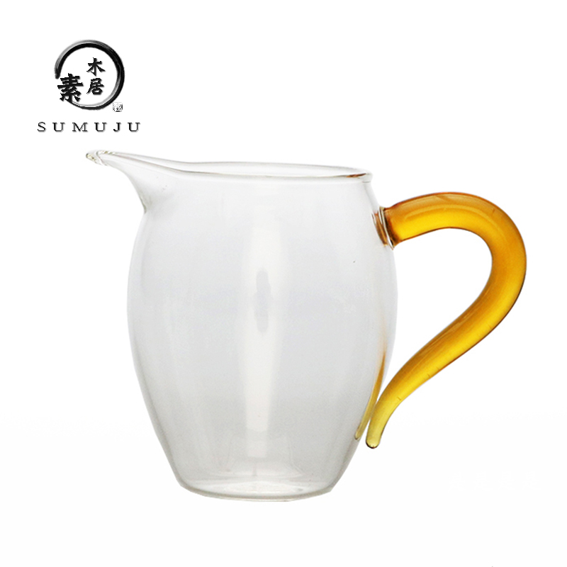 耐热高温加厚玻璃公道杯泡茶分茶器公杯茶漏茶海功夫茶具大号龙胆