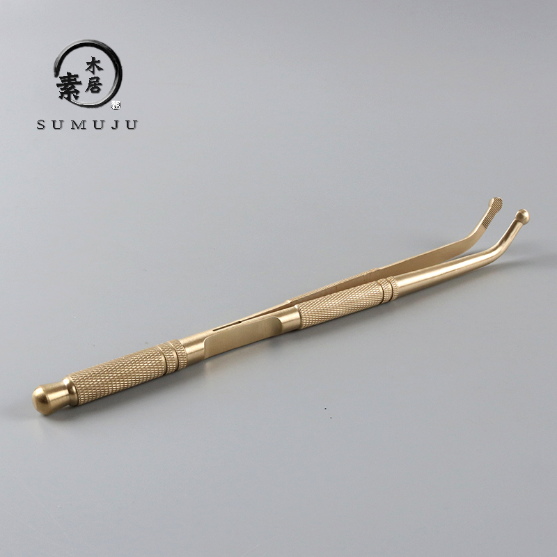 加厚纯铜茶夹功夫茶具茶杯夹子 茶叶镊子茶盘茶道零配件茶刀茶针,餐饮具,茶夹,淘宝优惠券,粉丝福利购,淘宝优惠卷