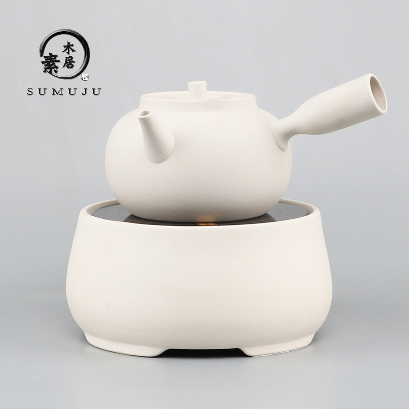白泥陶壶 烧水壶粗陶茶具提梁壶电陶炉煮茶壶陶瓷侧把壶煮水壶,餐饮具,茶壶,淘宝优惠券,粉丝福利购,淘宝优惠卷