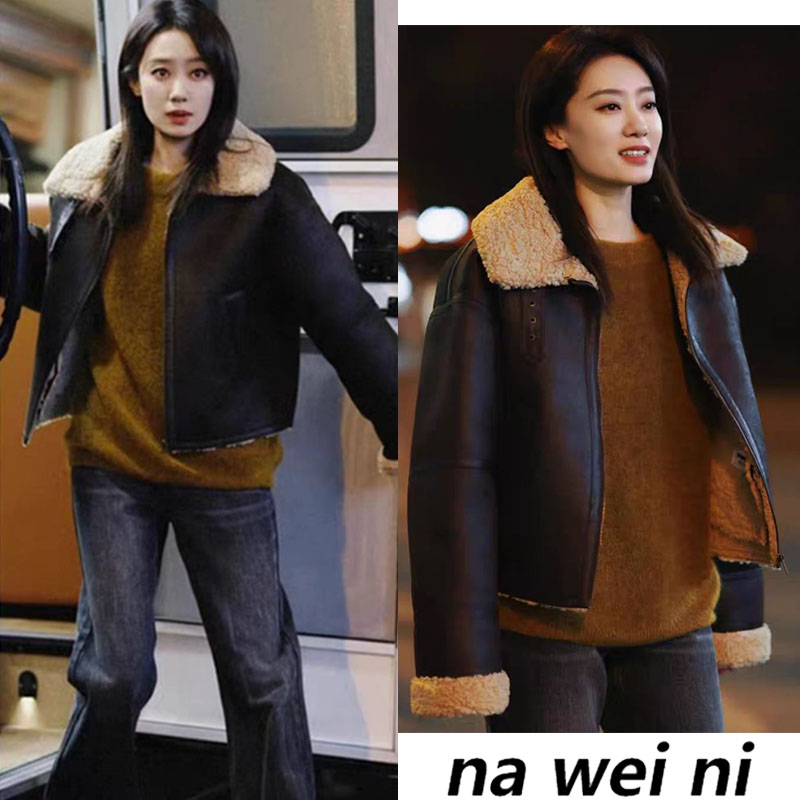 黑色夹克女冬季2024新款皮衣外套