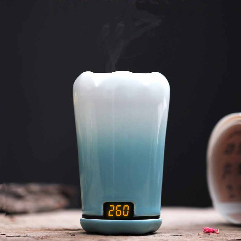 酉圆陶瓷便携式手持电香炉充电式