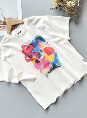 120-170 IX* 男女童短袖T恤夏季宽松休闲上衣潮酷百搭青少年夏装
