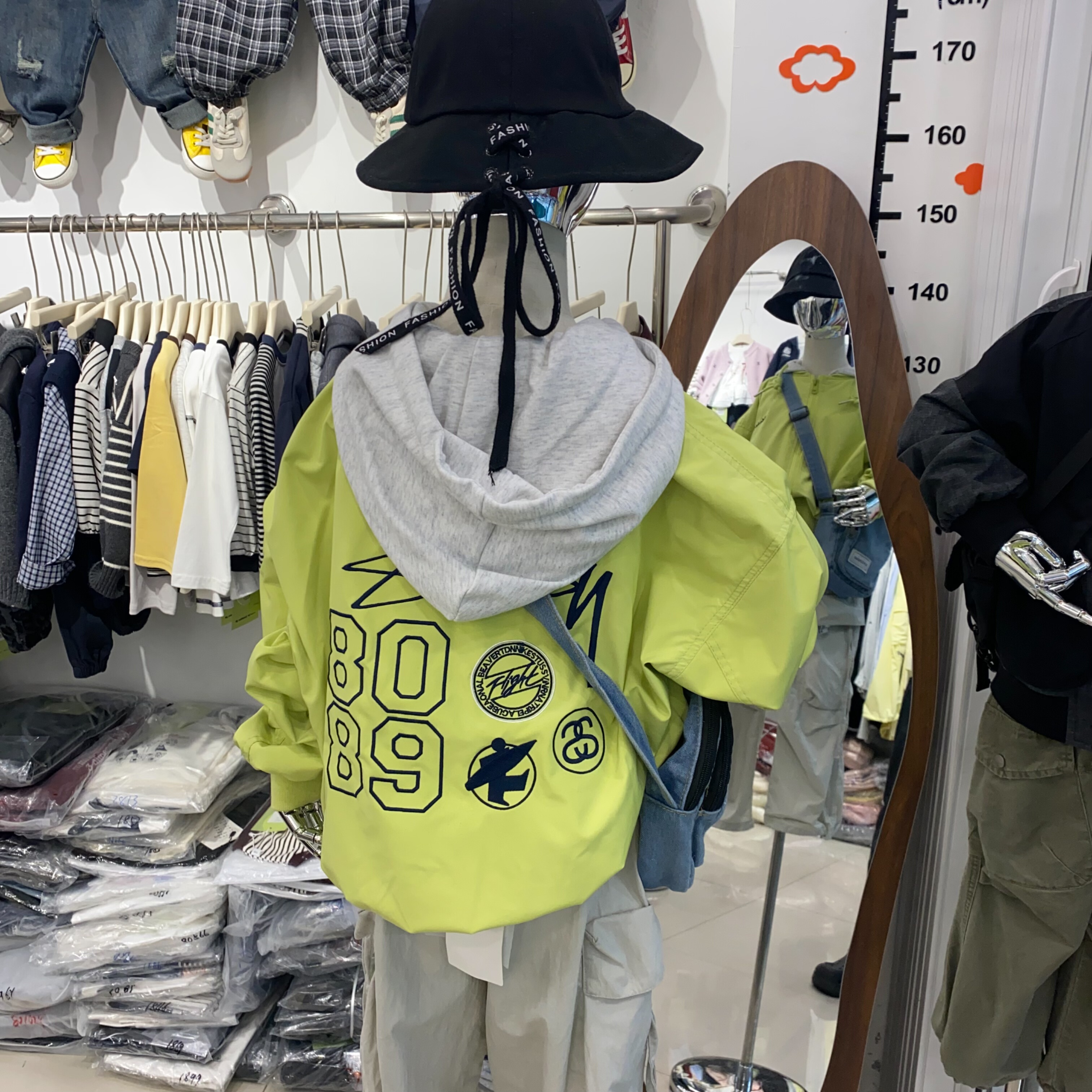 2026年春季新款儿童飞机服外套男女童百搭休闲宽松参考尺码表