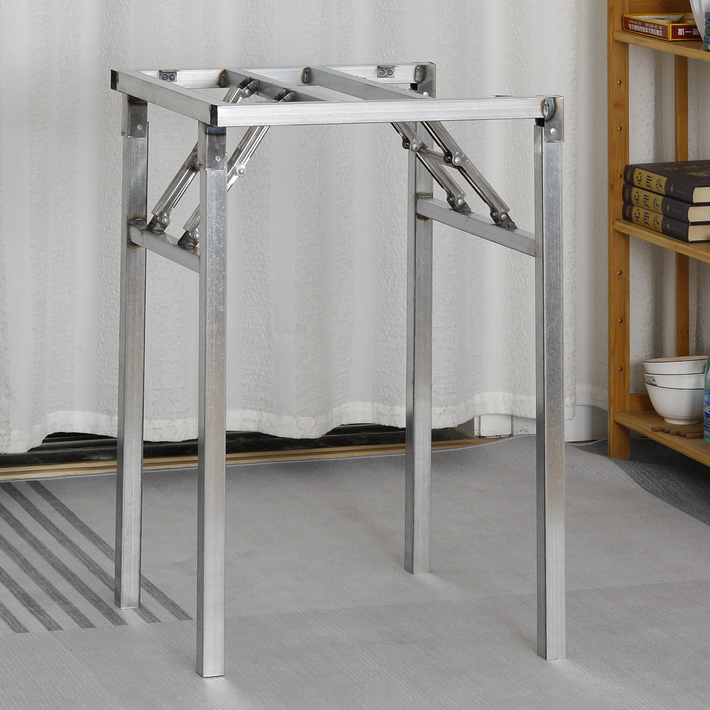 折叠桌子架 桌架 方桌腿 桌子腿金属铁桌脚 可折叠支架桌子支撑架,商业/办公家具,台脚台架/家具支架,淘宝优惠券,粉丝福利购,淘宝优惠卷