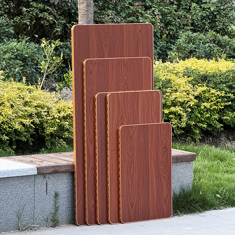 柔通木纹烤火桌面板防水耐高温