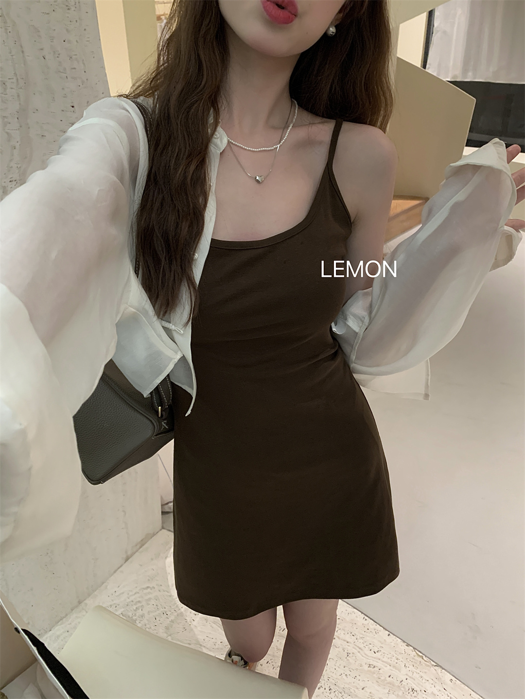 The lemon柠檬绿茶新中式上衣女夏季韩版设计感盘扣薄款防晒衬衫