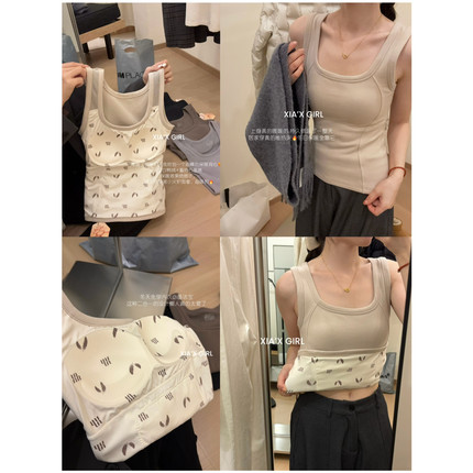 XIA十三行冬季设计磨毛抗菌石墨烯保暖自发热背心打底衫女WGS9998