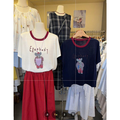 【SUSAN】宽松大象冰丝针织衫女