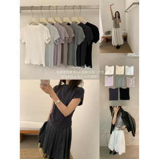 T恤女Z6605 磨毛感面料舒适度百分百基础tee短袖 LOVELY 十三行秋季