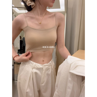 XIA夏夏无痕隐形收副乳吊带文胸一体防走光抹胸美背内衣HS2008