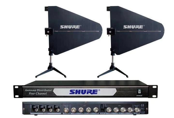 SHURE/舒尔无线话筒麦克风天线信号放大器可增强400米 带一拖四