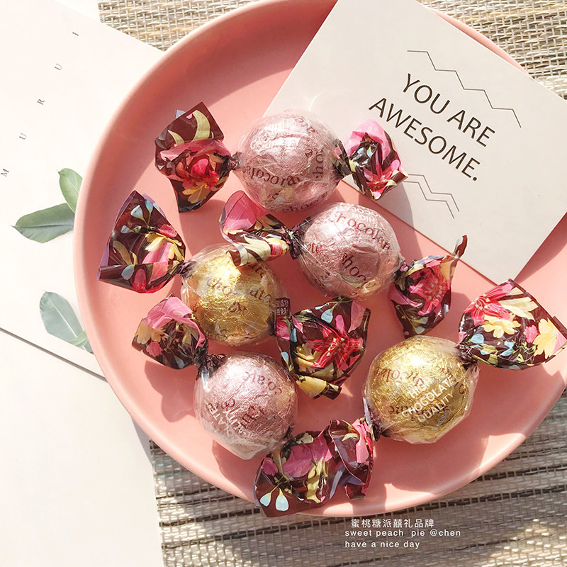 花之恋双扭巧克力球婚庆喜糖休闲零食巧克力糖果伴手礼高端喜礼