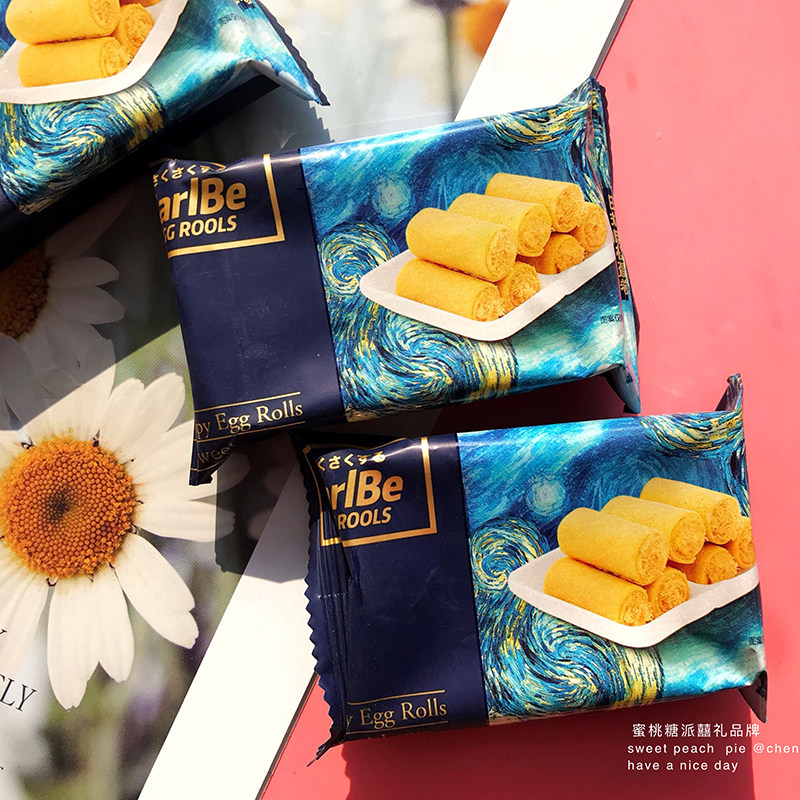 彩虹日记肉松蛋卷饼干500g休闲零食办公室食品小吃年货喜饼伴手礼