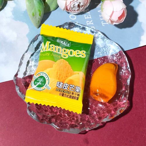 帝卡乐啵皮芒果果汁糖