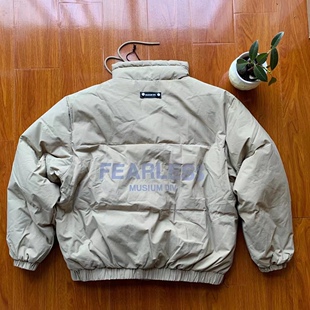 MUSIUM DIV.男装秋冬字母印花标签潮流立领羽绒服外套7025