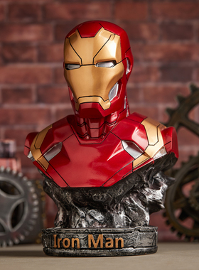 复仇者联盟钢铁侠手办MK46半身胸像树脂模型潮玩摆件雕像男生礼物