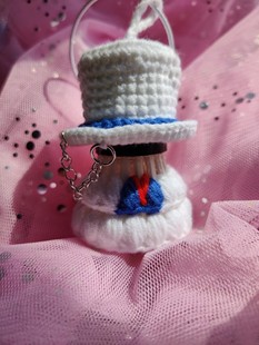 羽毛球挂件包包钥匙扣创意手工钩织成品怪盗基德送挂环