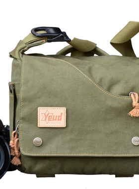 yeud单肩相机包休闲帆布单反适用佳能5D4 尼康800D微单便携摄影包