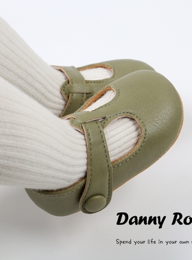 秋季新款宝宝鞋公主鞋小皮鞋复古单鞋软底防滑女宝男宝学步鞋1岁