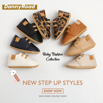 秋季防滑胶底英伦风男女婴儿鞋