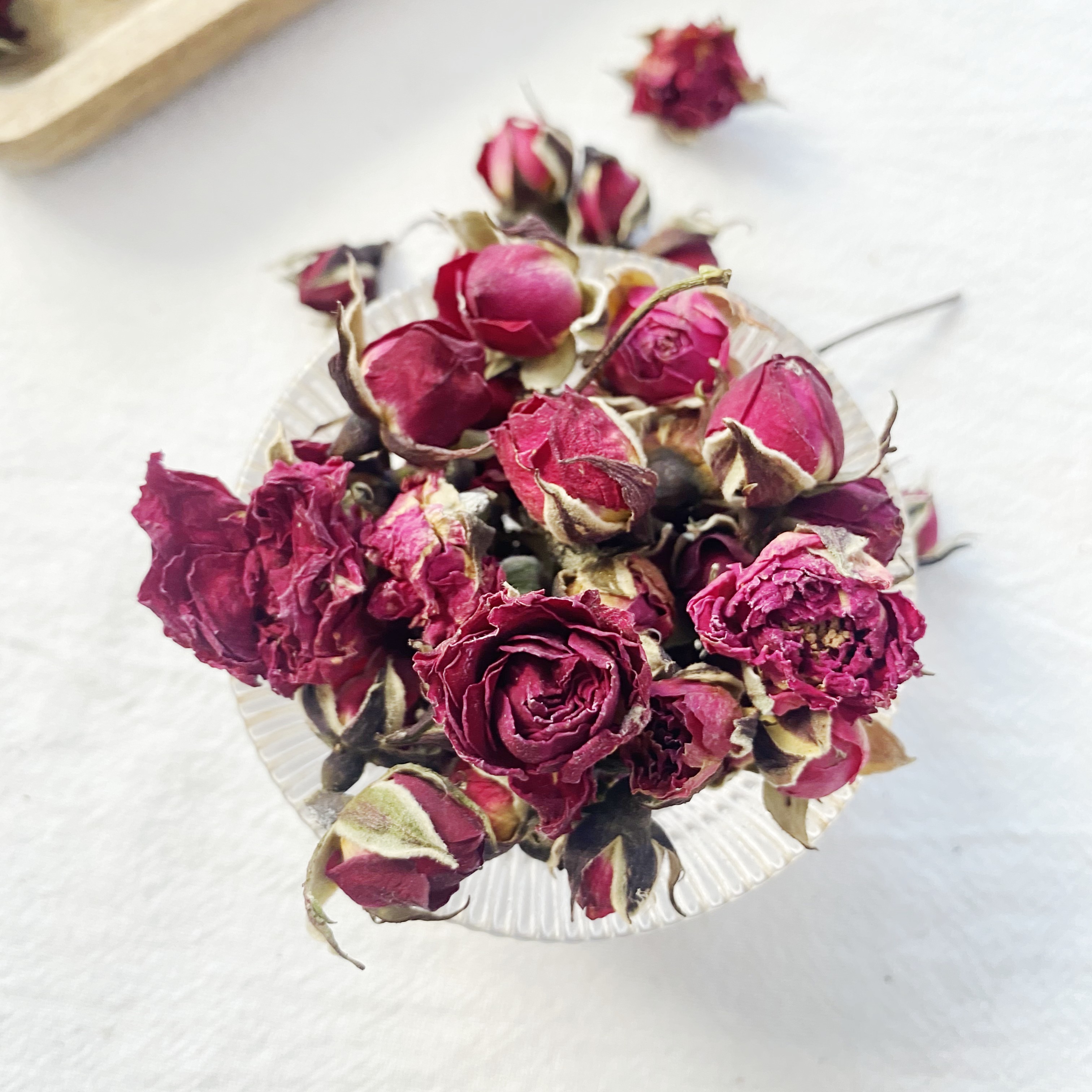 花茶金边玫瑰50g 云南玫瑰花干花草茶 小玉瑰 花蕾 泡茶泡水喝