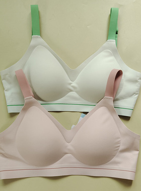 光面薄款无痕无钢圈舒适聚拢文胸上托防下垂美背运动零束缚内衣女