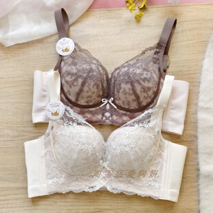 薄款 无钢圈聚拢调整型文胸收副乳防下垂蕾丝性感舒适无痕内衣新款