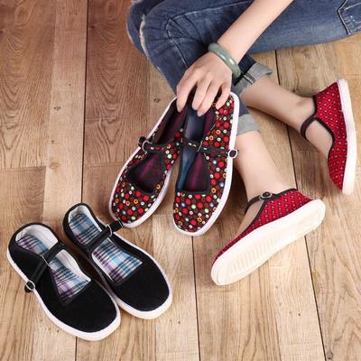 纯手工老北京手纳麻绳牛筋底春夏季男女士传统透气农村布鞋防滑鞋