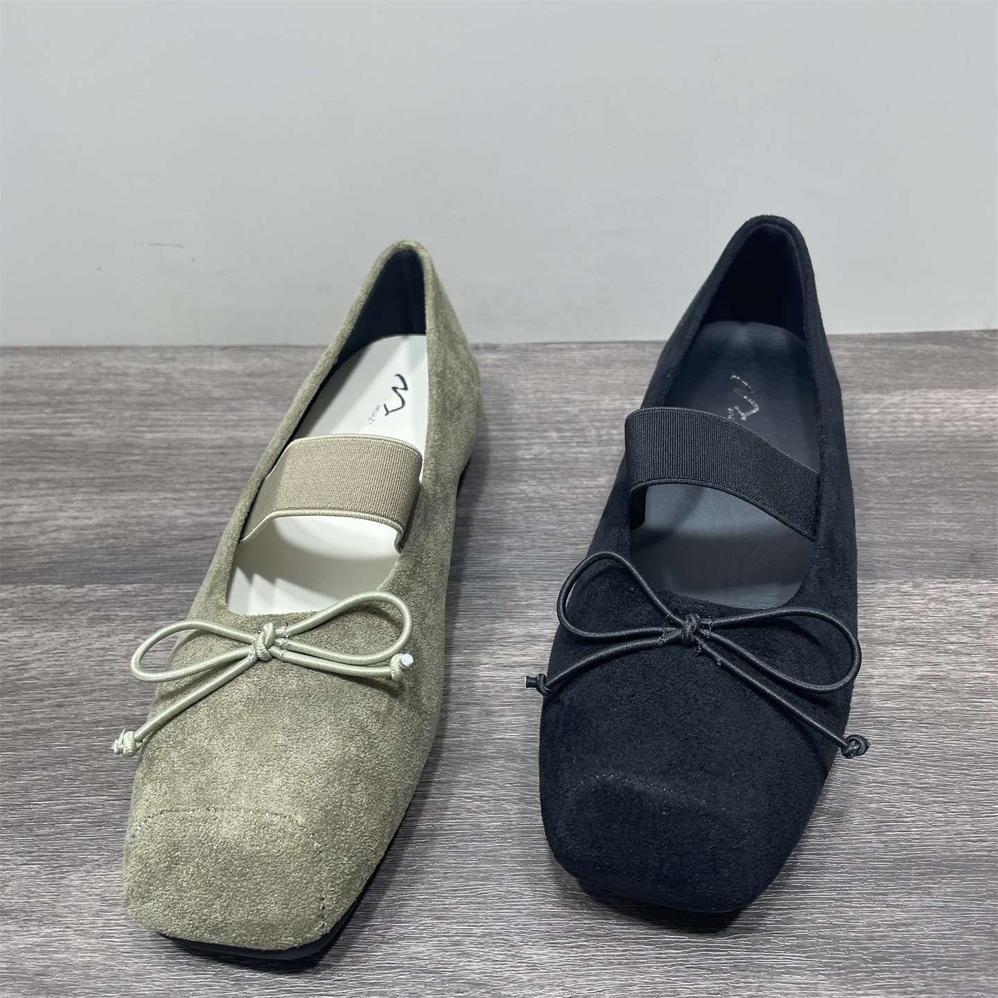 蝴蝶结方头浅口玛丽珍单鞋女