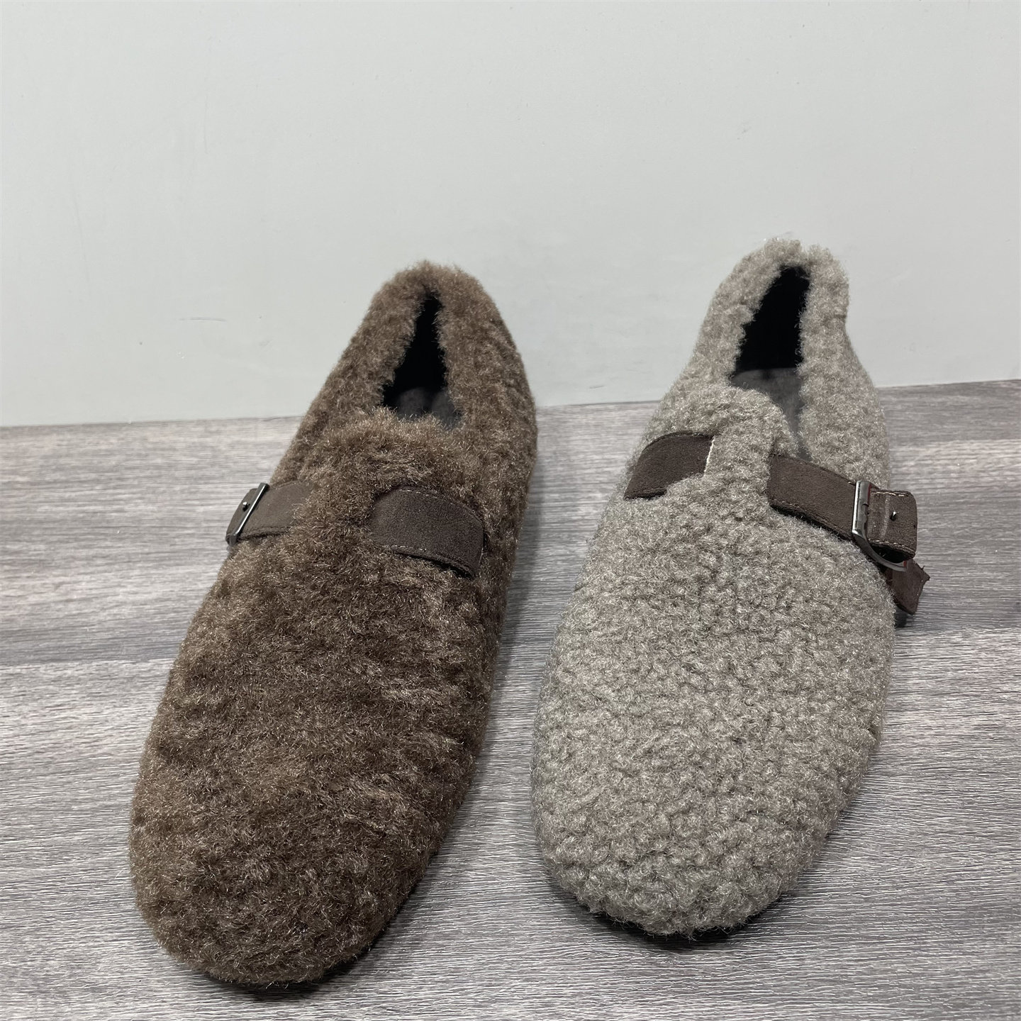 断码处理毛毛勃肯鞋女外穿加绒保暖平底豆豆鞋皮带扣一脚蹬懒人鞋,女鞋,乐福鞋（豆豆鞋）,淘宝优惠券,粉丝福利购,淘宝优惠卷