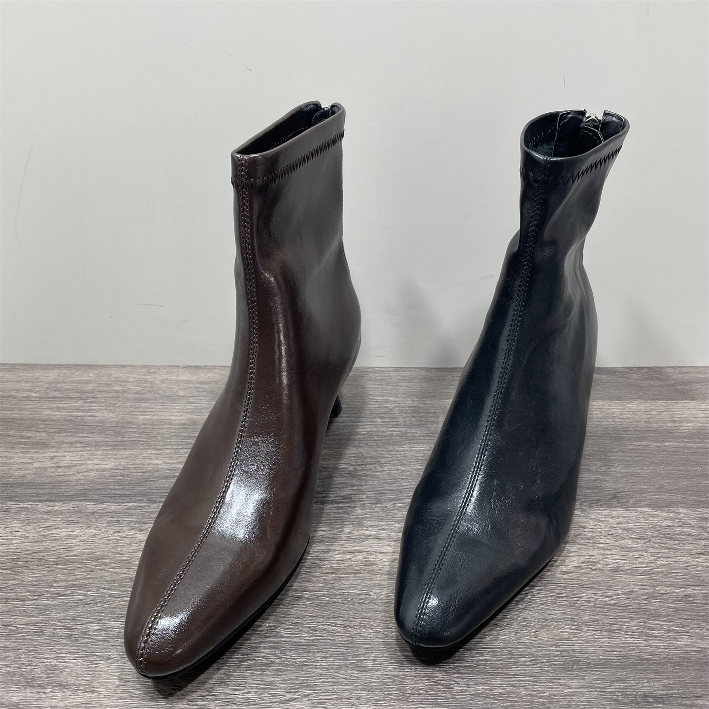 加绒保暖圆头小众时尚小裸靴