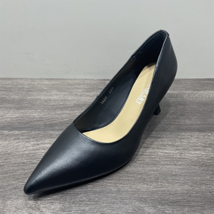 小皮鞋 断码 百搭工作35小码 时尚 处理真皮尖头细跟高跟鞋 女浅口单鞋