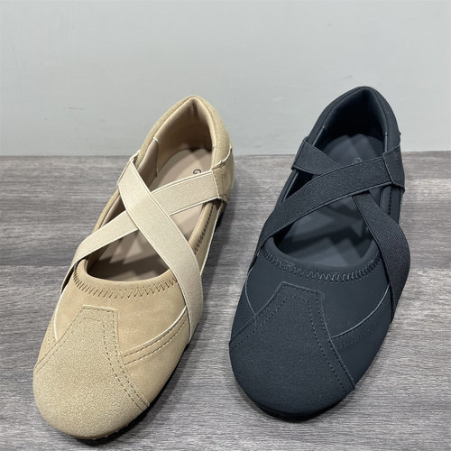 芭蕾风交叉带玛丽珍鞋女