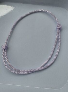 简约风幸运手链调节松拉许愿健康平安招财本命年编织极细手绳红绳