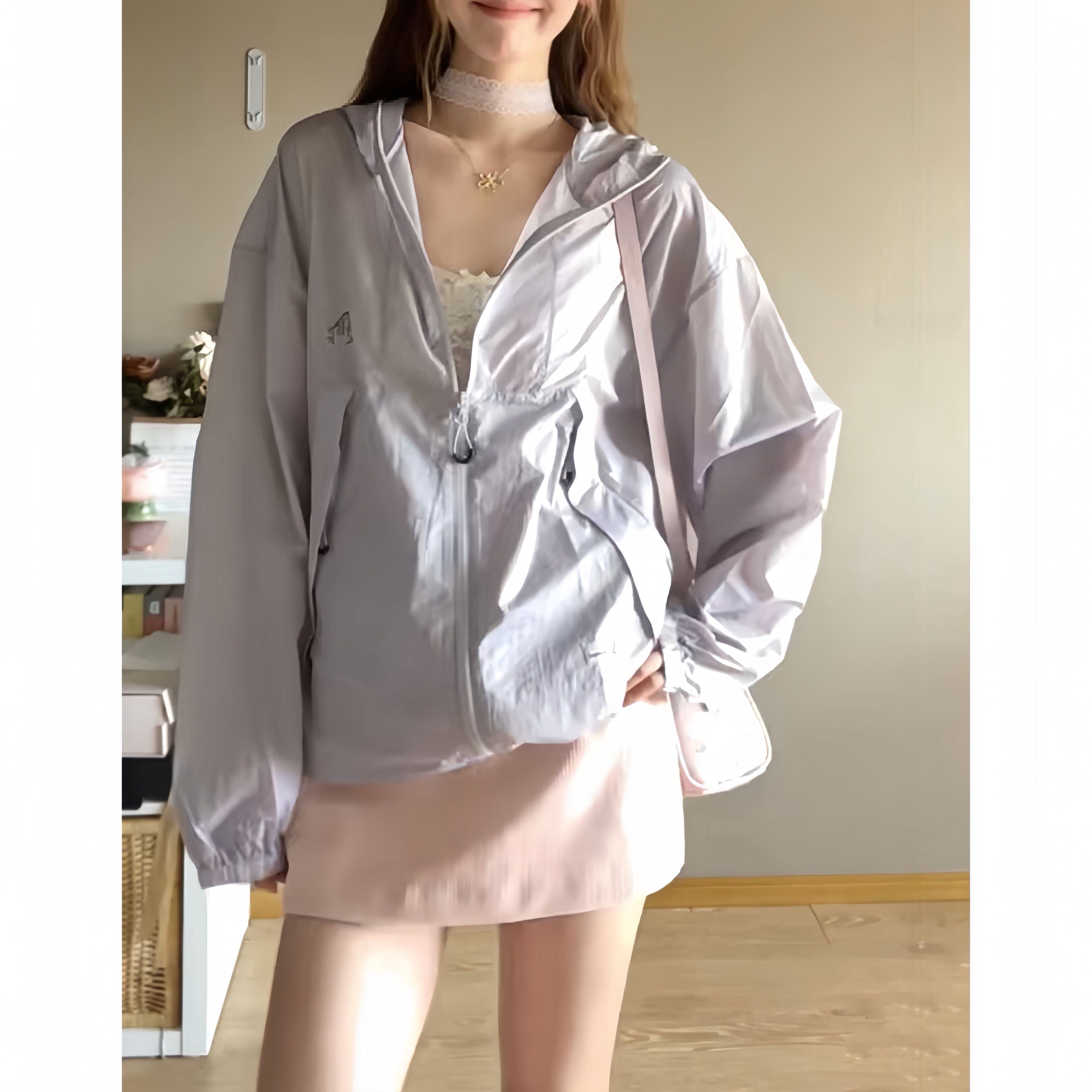 山系防晒衣女2026年新款小个子冲锋衣外套户外运动跑步防晒服