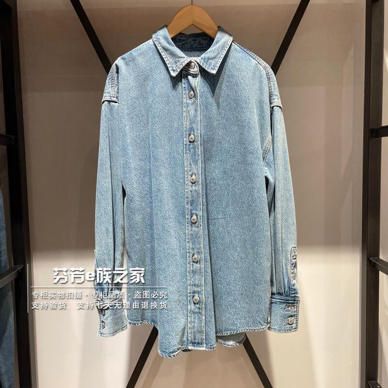 李维斯新款款女士休闲牛仔衬衫