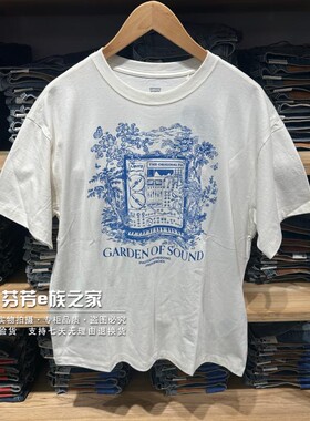Levis李维斯正品2026新款女士白色宽松纯棉印花短袖T恤008AA-0003