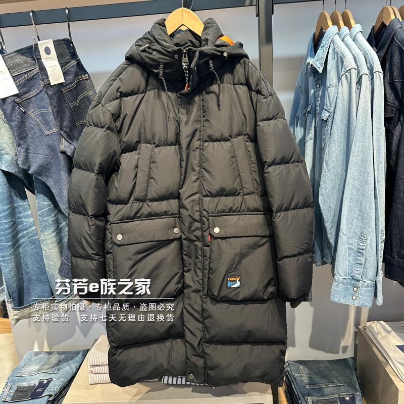 李维斯新款男士黑色羽绒服