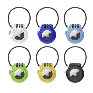 airtag专用保护套密码挂锁保护套钱包钥匙宠物行李箱包专用密码锁