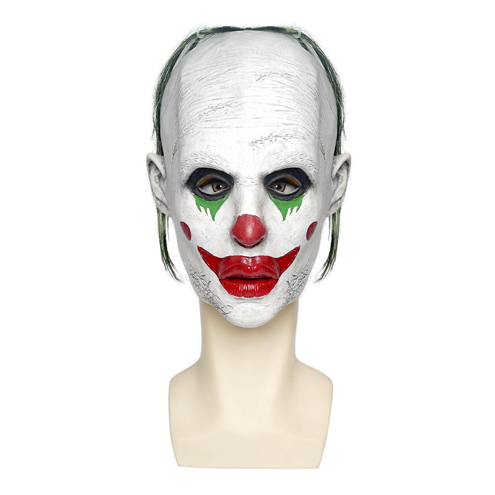 v字仇杀对面具 乳胶面具血嘴绿发小丑忧郁小丑淡淡忧伤小丑joker