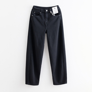 女宽松显瘦提臀老爹弯刀裤 高腰四面弹力牛仔裤 潮 新款 2026夏季
