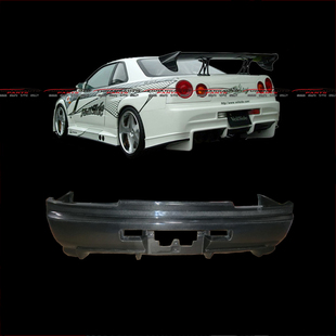 后包围 后杠 GTR 适用于日产尼桑 后保险杠 R34 碳纤维玻璃钢产品