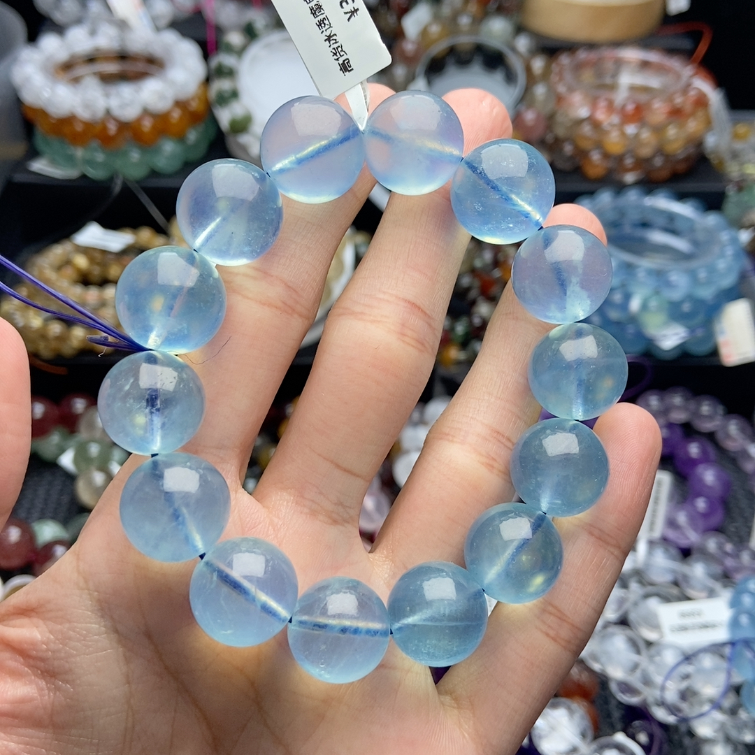 漏价！卡15.8高货冰透魔鬼蓝海蓝宝2台面