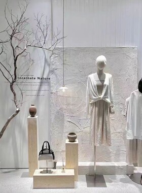 样板房酒店大理石雕塑台底座摆件
