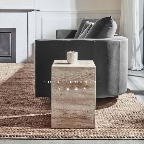 洞大理石摆件立柱子墩展示台底座