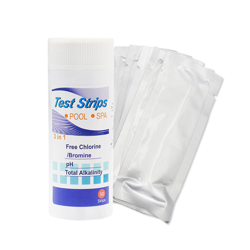 3合1游泳池水族馆测试纸 PH氯碱度溴硬度试纸测试条 一瓶50条可测,包装,工业试纸,淘宝优惠券,粉丝福利购,淘宝优惠卷
