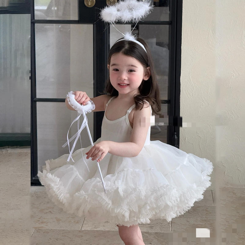 超仙白天鹅公主裙舞台纱裙