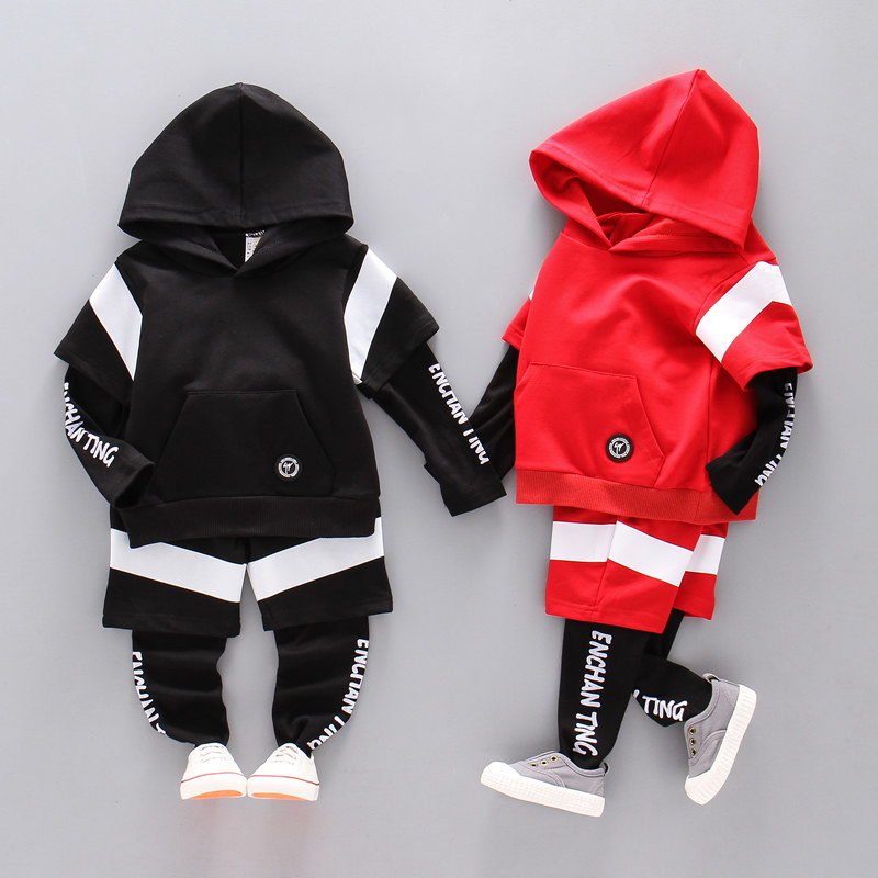[Second grade The print is yellow.]Male baby suit Spring and autumn season children Leave three suit Hooded Long sleevein the Children/Baby/Family fitted , Set  category - from Buy2taobao.com to provide professional Taobao agent buy service