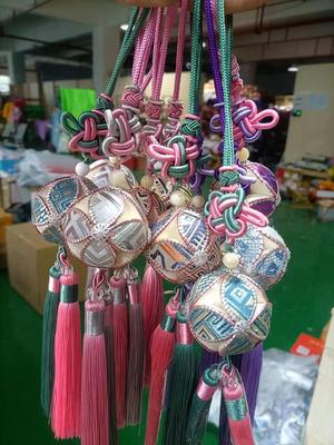 广西非遗文创礼品壮锦绣球挂件广西壮锦靖西绣球纯手工绣球